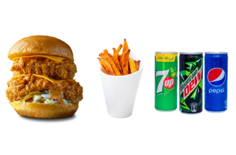 Crispy Double Chicken Burger