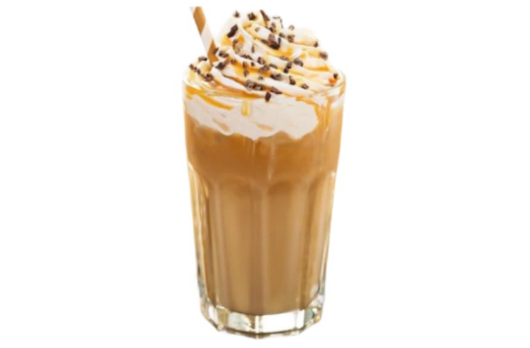Salted Caramel Coconut Iced Latte